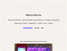 Tablet Screenshot of albertosarullo.com